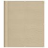 vidaXL Balkon-Sichtschutz Beige 120x800 cm 100 % Polyester-Oxford