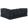 vidaXL Pallet Sofa Kissen 3 pcs Anthrazit 120 x 80 x 38 cm Stoff