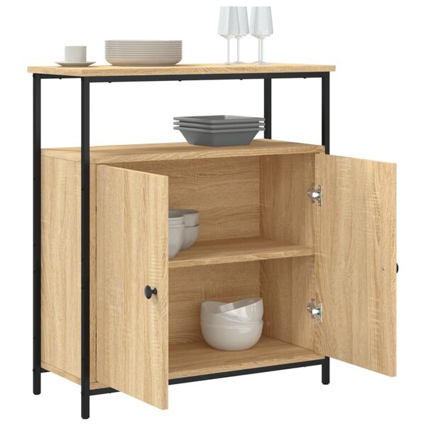 vidaXL Sideboard Sonoma-Eiche 70 x 30 x 80 cm Holzwerkstoff