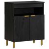 vidaXL Sideboard Schwarz 60x33x75 cm Holzwerkstoff