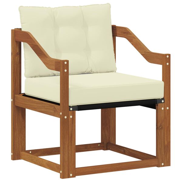 vidaXL Outdoor-Sofagarnitur Massives Akazienholz und Textilene