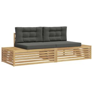 vidaXL Outdoor-Sofagarnitur Wei&szlig; 230,5 x 83 x 73 cm Polyester