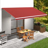 vidaXL Markisenbespannung Canvas Orange & Braun 6 x 3 m