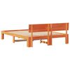 vidaXL Bettrahmen Wachsbraun 160 x 200 cm Massives Kiefernholz