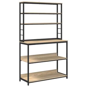 vidaXL K&uuml;chenregal 5 Ebenen 100 x 40 x 168 cm Holzwerkstoff