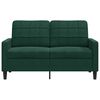 vidaXL 2-Sitzer-Sofa Dunkelgr&uuml;n 120 cm Samt