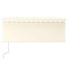vidaXL Markise Automatisch mit Rollo LED Windsensor 3x2,5 m Creme