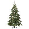 vidaXL K&uuml;nstlicher klappbarer Weihnachtsbaum Gr&uuml;n 180 cm PVC und Stahl