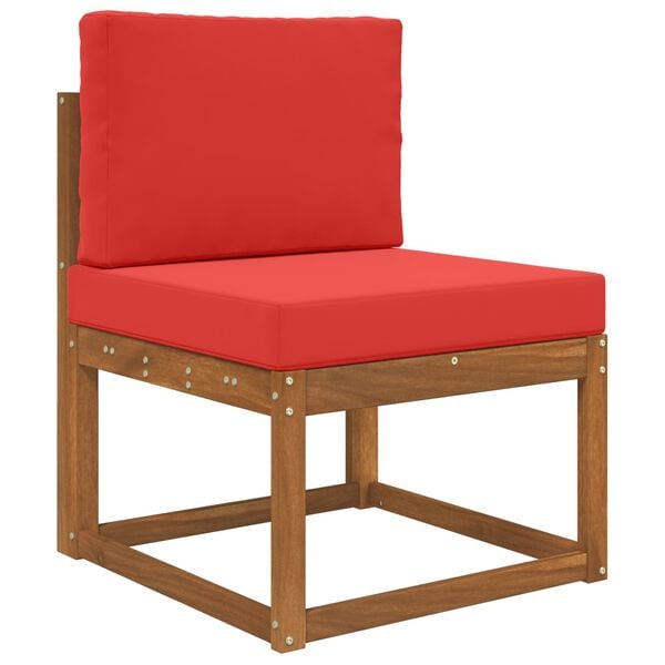 vidaXL Sofakissen f&uuml;r drau&szlig;en 2 pcs Rot Polyester