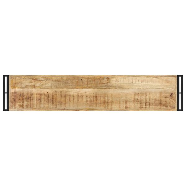 vidaXL Konsolentisch 150x30x75 cm Raues Mangoholz
