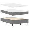 vidaXL Boxspringbett Hellgrau und Weiß 193 x 120 x 88 cm Cordstoff