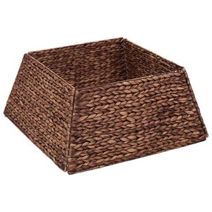 vidaXL Weihnachtsbaumkragen Quadratisch Braun 50 x 50 x 25 cm