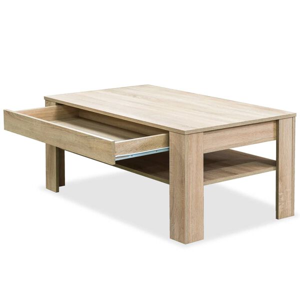vidaXL Couchtisch Holzwerkstoff 110x65x48 cm Eiche