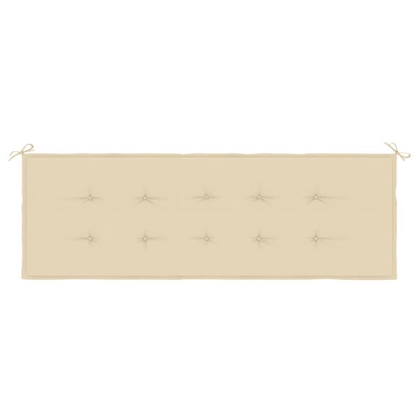 vidaXL Gartenbank-Auflage Beige 150x50x2 cm Oxford-Gewebe