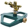 vidaXL Rotierender Sprinkler Gr&uuml;n 21&times;22&times;13 cm Metall