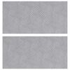 vidaXL Stufenmatten 2 stk. 50 x 25 cm Silber Aluminium Rechtwinklig