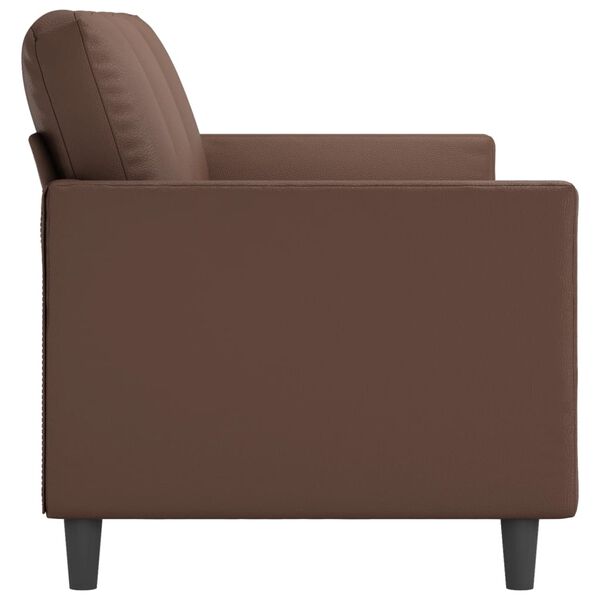 vidaXL 3-Sitzer-Sofa Braun 180 cm Kunstleder