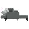 vidaXL Schlafsofa in L-Form Dunkelgrau 275x140x70 cm Stoff