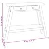 vidaXL Konsolentisch mit Schubladen Schwarz 90x30x75 cm Mahagoniholz