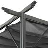 vidaXL Pergola mit Ausziehbarem Dach Anthrazit 3x3 m Stahl 180 g/m²