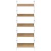 vidaXL B&uuml;cherregal 5 Regalb&ouml;den Eiche 60x27,6x158,5 cm Holzwerkstoff