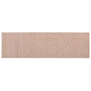 vidaXL K&uuml;chen Teppich Taupe skandinavisch 150 x 45 cm 100% Polyamid