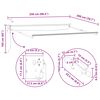 vidaXL Elektrisches Markisenrahmen Wei&szlig; 2,5 x 2 m Aluminium