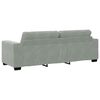 vidaXL 3-Sitzer-Sofa Hellgrau 220x78x80 cm Samt