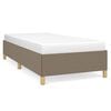 vidaXL Bettgestell ohne Matratze Taupe 90x200 cm Stoff
