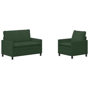 vidaXL Sofa Set 2 pcs Dschungelgr&uuml;n Stoff