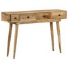 vidaXL Konsolentisch 118x30x77 cm Massivholz Mango