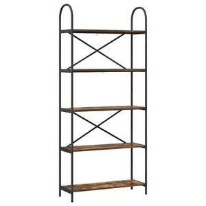 vidaXL B&uuml;cherregal 5 Ebenen 80 x 30 x 183 cm Holzwerkstoff