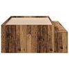 vidaXL Bett mit Stauraum Altholz 75 x 190 cm Holzwerkstoff