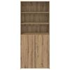 vidaXL Highboard Artisan-Eiche 80 x 42,5 x 185 cm Holzwerkstoff