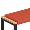 vidaXL Bankkissen Cord Rot-Orange Tiefe 35 cm