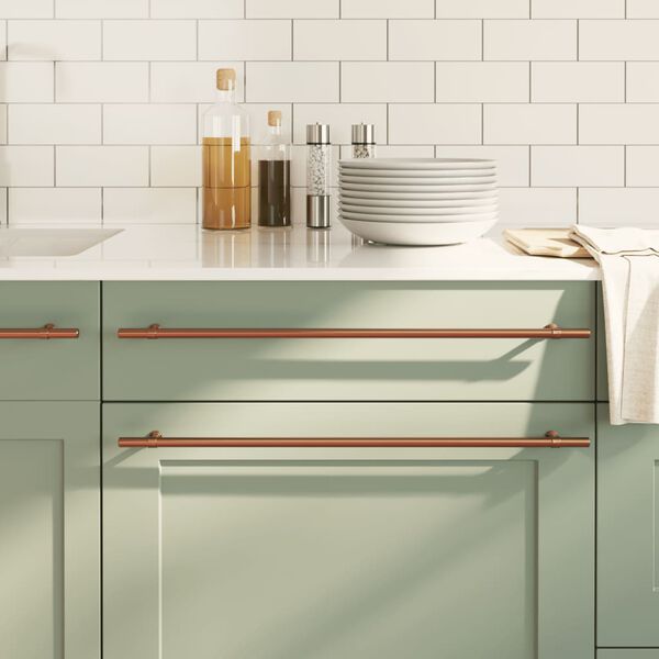 vidaXL M&ouml;belgriffe 20 Stk. Bronzen 480 mm Edelstahl