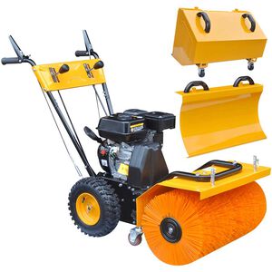 Schneefr&auml;se und Kehrmaschine Kombiger&auml;t Set Benzin 6,5 PS