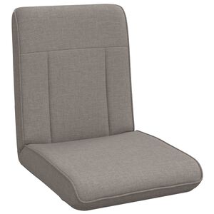 vidaXL Verstellbarer Fu&szlig;sessel Taupe Stoff