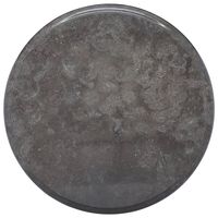 vidaXL Tischplatte Schwarz Ø40x2,5 cm Marmor