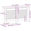 vidaXL Heizk&ouml;rperabdeckung Wei&szlig; 152x19x81,5 cm MDF