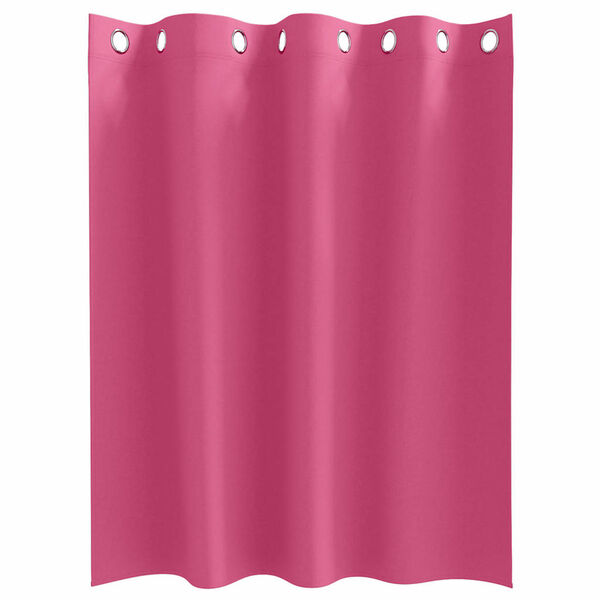 vidaXL Verdunkelungs-Vorh&auml;nge mit Ringen 2 pcs Helles Pink