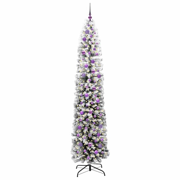 vidaXL K&uuml;nstlicher Weihnachtsbaum mit 300 LEDs mit St&auml;nder Gr&uuml;n 240 cm