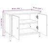 vidaXL TV-Schrank mit T&uuml;ren Grau Sonoma 60x35x45 cm Holzwerkstoff