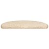 vidaXL Stufenmatten 20 Stk. 65x21x4 cm Creme Halbrund Gro&szlig;