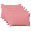 vidaXL Kissen mit Kissen HEERLEN 6 Stk. Rosa Stoff