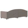 vidaXL Tagesbett Ausziehbar Taupe 80x200 cm Stoff