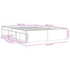 vidaXL Bettgestell Braun Eichen-Optik 140x200 cm