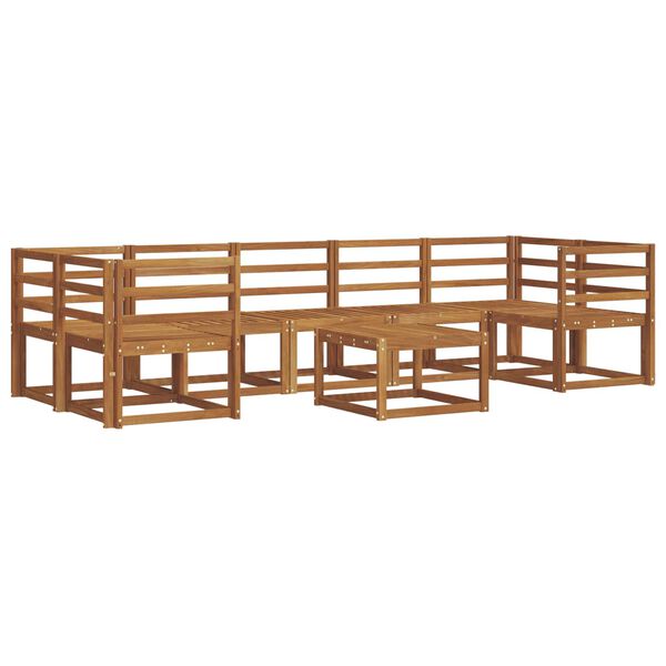 vidaXL Outdoor-Sofagarnitur 8 pcs Natur Massivholz Akazie