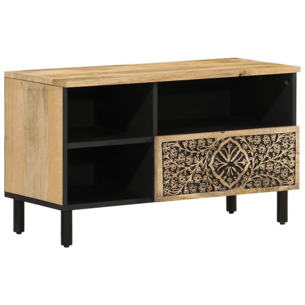 vidaXL TV-Schrank 80x33x46 cm Massivholz Mango