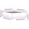 vidaXL Bettgestell mit LED Grau Sonoma 160x200 cm Holzwerkstoff